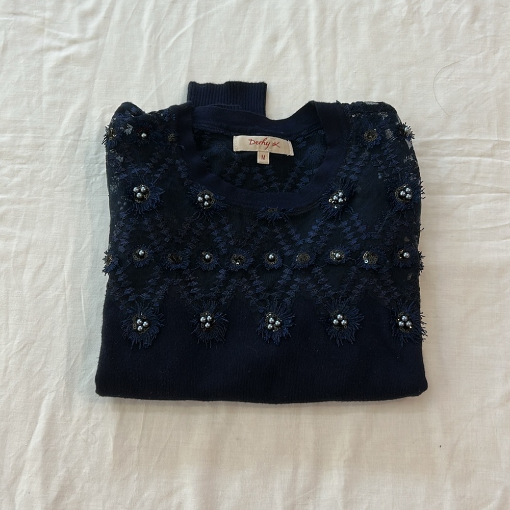 Blue Parisian Sweater